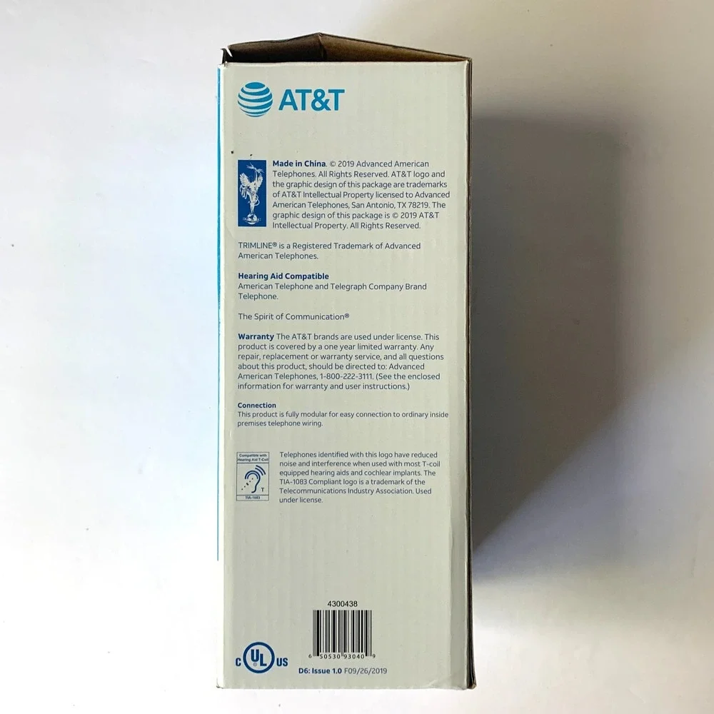 AT&T 210 Black Trimline Telephone w/13 Number Memory Additional Features w/ Box‎ - Picture 7 of 13